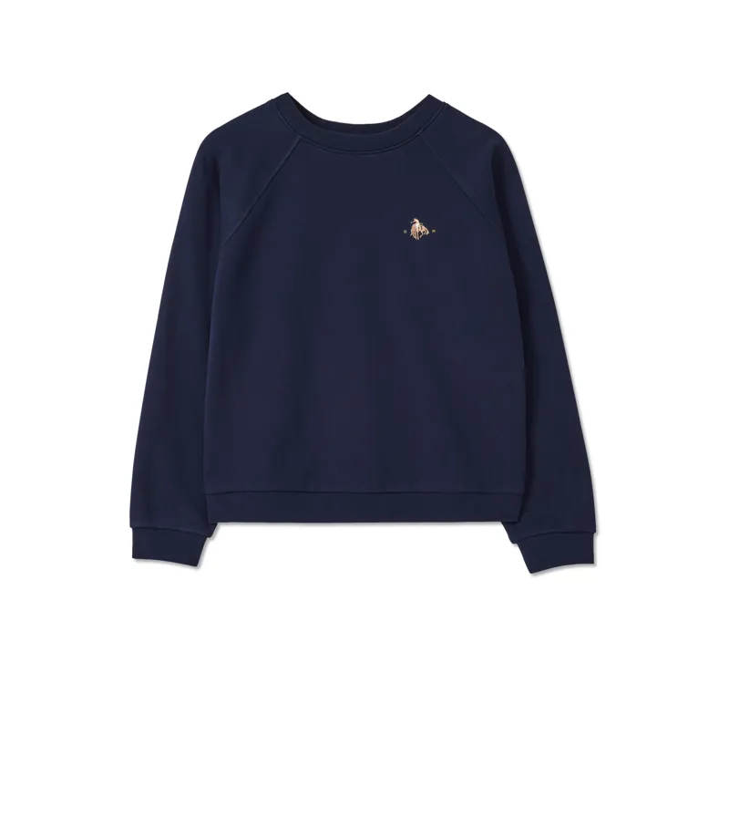 RM Williams Buck Easy Crew Jumper Navy-4